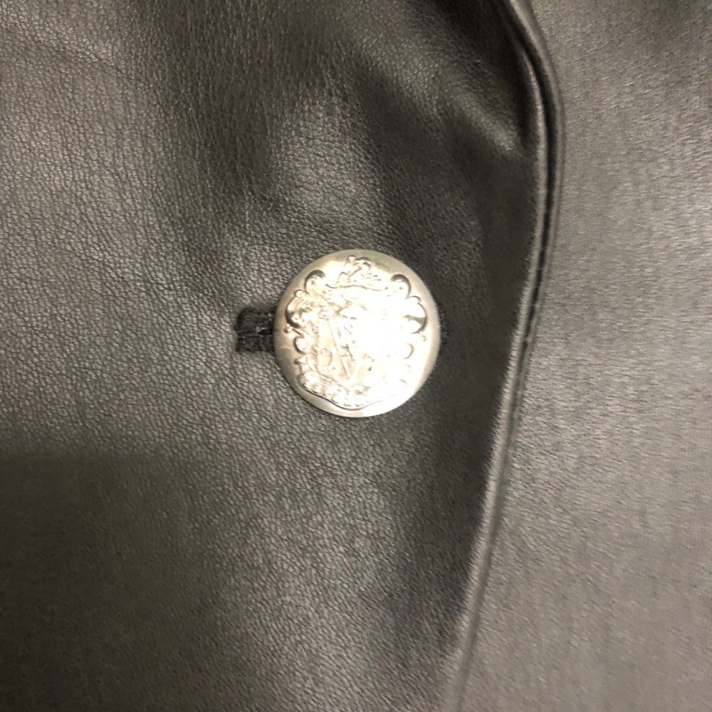 Fabulous Veronica Beard Faux Leather Hollis 3/4 Sleeve Jacket - Picture 5 of 7